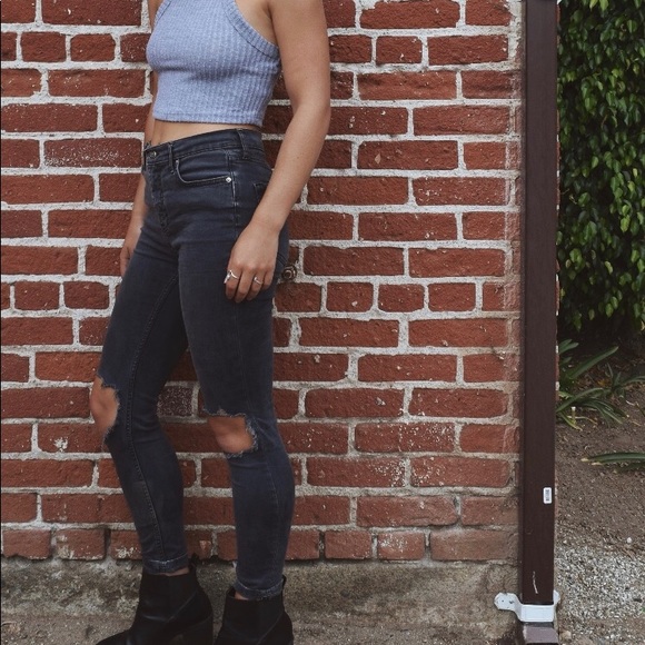 Urban outfitters grey crop top - Picture 3 of 4